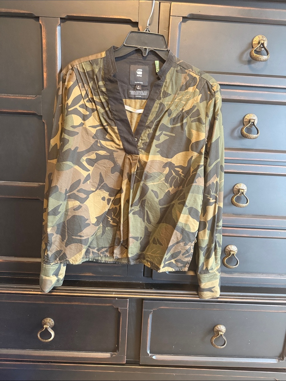 G-Star Women's Camouflage Utility Jacket - Olive, Brown, Black